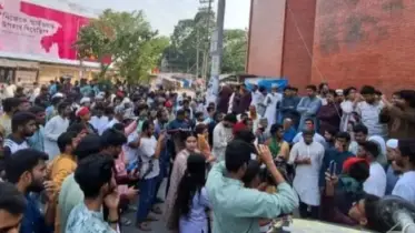 রাজশাহীতে আওয়ামী লীগ নিষিদ্ধের দাবিতে বিক্ষোভ