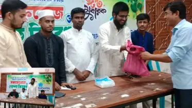 ঈদের আনন্দ ভাগাভাগি করতে সোহরাওয়ার্দী কলেজে ছাত্রশিবিরের মানবিক উদ্যোগ