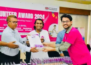 সিলেট বিভাগের বর্ষসেরা ‘ভলান্টিয়ার’ ইবির সজীব