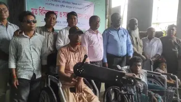 খাগড়াছড়ি জেলার ১০ জন প্রতিবন্ধী ব্যক্তিকে হুইল চেয়ারসহ বিভিন্ন সহায়ক উপকরণ বিতরণ 