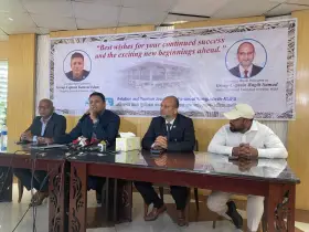 শাহজালালে নবাগত ও বিদায়ী ইডি সংবর্ধিত