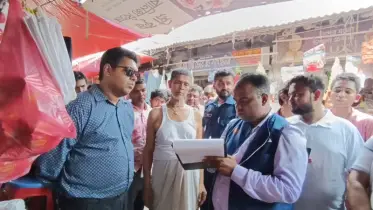 শ্যামনগরে ওজনে কারচুপির দায়ে ৫ প্রতিষ্ঠানকে জরিমানা
