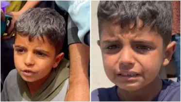 ভিড় ঠেলে খাবারের আশায় ইসমাইল, দিনের শেষে আজকেও ফিরেছে কাঁদতে কাঁদতে—খালি হাতে!