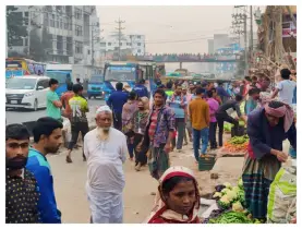 ঢাকা-টাঙ্গাইল মহাসড়কে অবৈধ হাট-বাজার উচ্ছেদ অভিযান