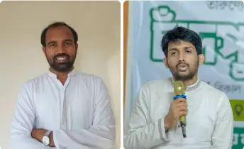 এনসিপির শিক্ষা ও গবেষণা সেলের সম্পাদক ফয়সাল মাহমুদ শান্ত এবং সহ-সম্পাদক মাহবুব আলম