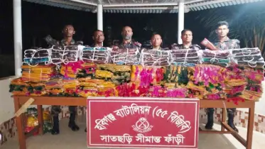বিজিবির ৯ অভিযানে সাড়ে ৪৪ লাখ টাকার চোরাচালানি পণ্য জব্দ