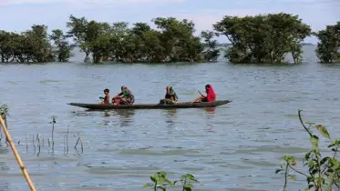 বর্ষায় কিশোরগঞ্জের হাওরে নৌকার রাজত্ব