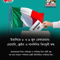 ইতালিতে রেফারেন্ডাম: রাজনৈতিক নেতৃত্বের সামনে কঠিন পরীক্ষা