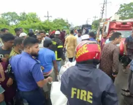 রাজবাড়ীতে ট্রাকচাপায় মোটরসাইকেল আরোহী নিহত
