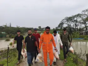 হাতিয়ায় দুর্গতদের পাশে দাঁড়িয়েছে এনসিপি