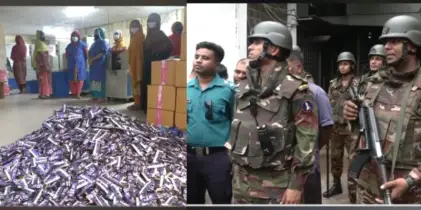 চকলেট ফ্যাক্টরিতে সেনা অভিযান,  অস্বাস্থ্যকর পরিবেশে তৈরী হচ্ছিল চকলেট