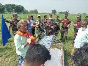 বিজিবি ও বিএসএফের মানবিক উদ্যেগে মায়ের শেষ দেখা পেলেন বাংলাদেশী দুই মেয়ে