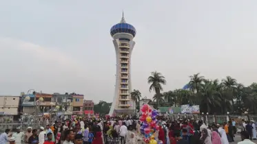 ঈদে ভোলার বিনোদন কেন্দ্রগুলোতে পর্যটকদের উপচে পড়া ভিড়