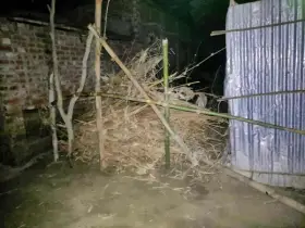 বাড়ির রাস্তায় বাঁশের বেড়া, অবরুদ্ধ ৪ পরিবার