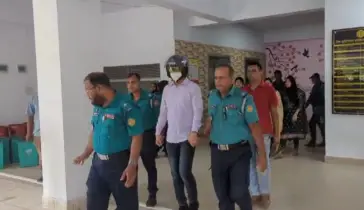 খুলনা সদর থানার সাবেক ওসি হাসান আল মামুন কারাগারে 