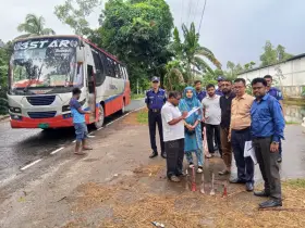 অবৈধ হাইড্রোলিক হর্ণে শব্দ দূষণের দায়ে কুড়িগ্রামে ৪ যানবাহনকে জরিমানা