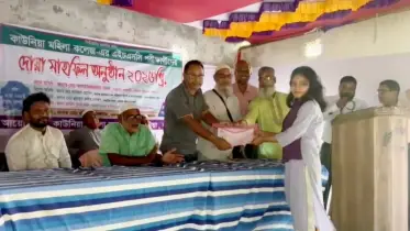 কাউনিয়া মহিলা কলেজে এইচএসসি পরীক্ষার্থীদের বিদায়ী সংবর্ধনা