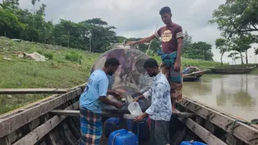 ভোলায় নৌপথে দুধ পরিবহনে কুলিং ট্যাঙ্কার স্থাপন, খুশি খামারিরা