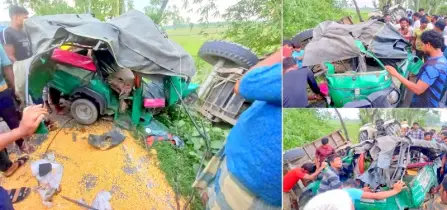 নীলফামারীতে সড়ক দুর্ঘটনায় পাউবোর হিসাবরক্ষক নিহত, আহত ৭