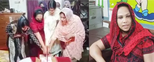 কেক কেটে আটক হলেন মহিলা আওয়ামী লীগ নেত্রী