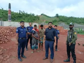 পাহাড় কাটার দায়ে দুই ইটভাটাকে ২ লাখ টাকা জরিমানা