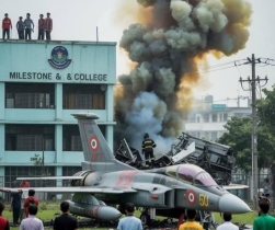 উত্তরায় বিমানবাহিনীর বিমান বিধ্বস্ত: ১৬ জন নিহত, একদিনের জাতীয় শোক ঘোষণা