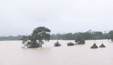 মিনহাজ নদীর জলাবদ্ধতায় পাইকগাছা-কয়রার হাজারো বিঘা জমিতে ধান চাষ অনিশ্চিত