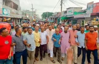 এনসিপি নেতা পাটোয়ারীর বক্তব্যের প্রতিবাদে বিএনপির বিক্ষোভ