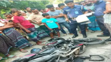 রাজবাড়ীতে ট্রাক্টর-মোটরসাইকেল সংঘর্ষে নিহত ১