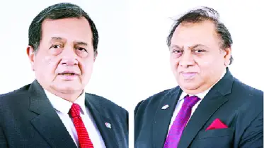রাশেদ আহমেদ চৌধুরী এবং ড. আরিফ দৌলা এমটিবির চেয়ারম্যান ও ভাইস চেয়ারম্য
