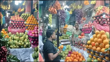 ফল মেলার শেষদিনে বিক্রির ধুম