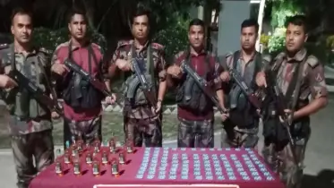 ঝিনাইদহের মহেশপুর ৫৮ বিজিবির কোটি টাকার হেরোইন উদ্ধার