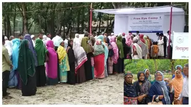 ডোমারের ফ্রি চক্ষু শিবির, সেবা পেল এক হাজার অসহায় রোগী
