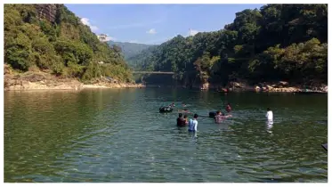 জাফলং নদীতে ডুবে এক পর্যটকের মৃত্যু