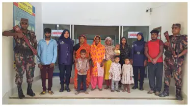 নালিতাবাড়ির পানিহাটা সীমান্তে বিএসএফের পুশ-ইন, চার শিশু-নারীসহ ১০ বাংলাদেশি আটক