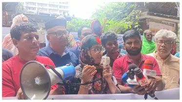 লাগাতার অবস্থান কর্মসূচিতে মুক্তিযোদ্ধা পরিবার