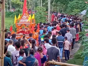 অত্যন্ত সুপ্রাচীন মহোৎসব রথযাত্রা উৎসব উদযাপিত বরিশালের গৌরনদীতে