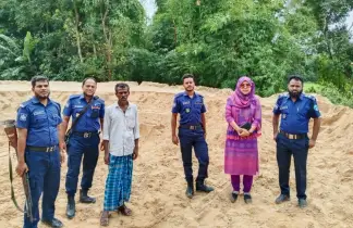 রামগড়ে ফসলি জমির মাটি কেটে শ্রেণি পরিবর্তন, দুই লাখ টাকা জরিমানা