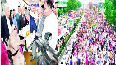 হেঁটে বাসায় প্রবেশ খালেদা জিয়ার