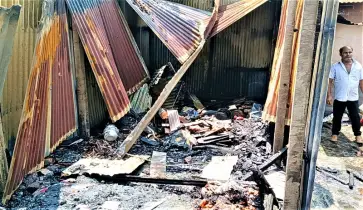 টাঙ্গাইল কান্দাপাড়া যৌনপল্লীতে অগ্নিকাণ্ডে ২২ ঘর পুড়ে ছাই