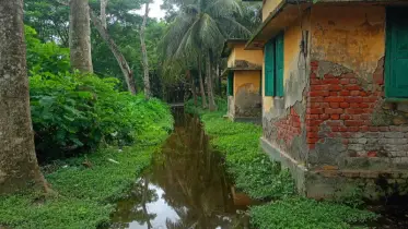 নাজিরপুরে পোস্ট অফিসের রাস্তা নয় যেন সরু খাল