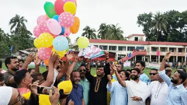 লালমোহনে ‘শহিদ আব্দুর রহিম স্মৃতি ফুটবল টুর্নামেন্টে’র উদ্বোধন