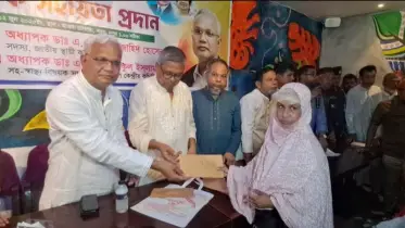 শ্রীপুরে জুলাই আন্দোলনে শহীদ ও আহতদের মাঝে বিএনপি’র অর্থ প্রদান
