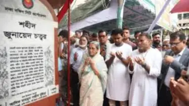 জুলাই আন্দোলনে দুই শহীদের স্মরণে সড়ক ও চত্বর উদ্বোধন