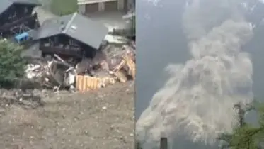 সুইজারল্যান্ডে বিশাল হিমবাহ ধসে তছনছ আস্ত একটি গ্রাম!