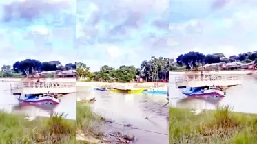 বাল্কহেডের ধাক্কায় ভেঙে গেছে নির্মাণাধীন ব্রিজ