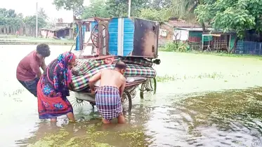 সাতক্ষীরায় পানিবন্দি শতাধিক গ্রাম