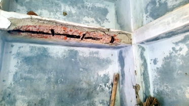 ঝুঁকিপূর্ণ ভবনে চলছে শিক্ষার্থীদের পাঠদান