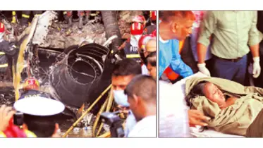 উত্তরায় প্রশিক্ষণ বিমান বিধ্বস্ত