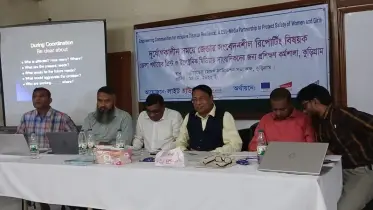 কুড়িগ্রামে দুর্যোগকালীন সময় জেন্ডার সংবেদনশীল রিপোর্টিং বিষয় কর্মশালা অনুষ্ঠিত